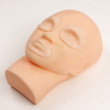 Removable Silicone Makeup Eyebrow Lip Tattoo Practice Training Mannequin Head Model